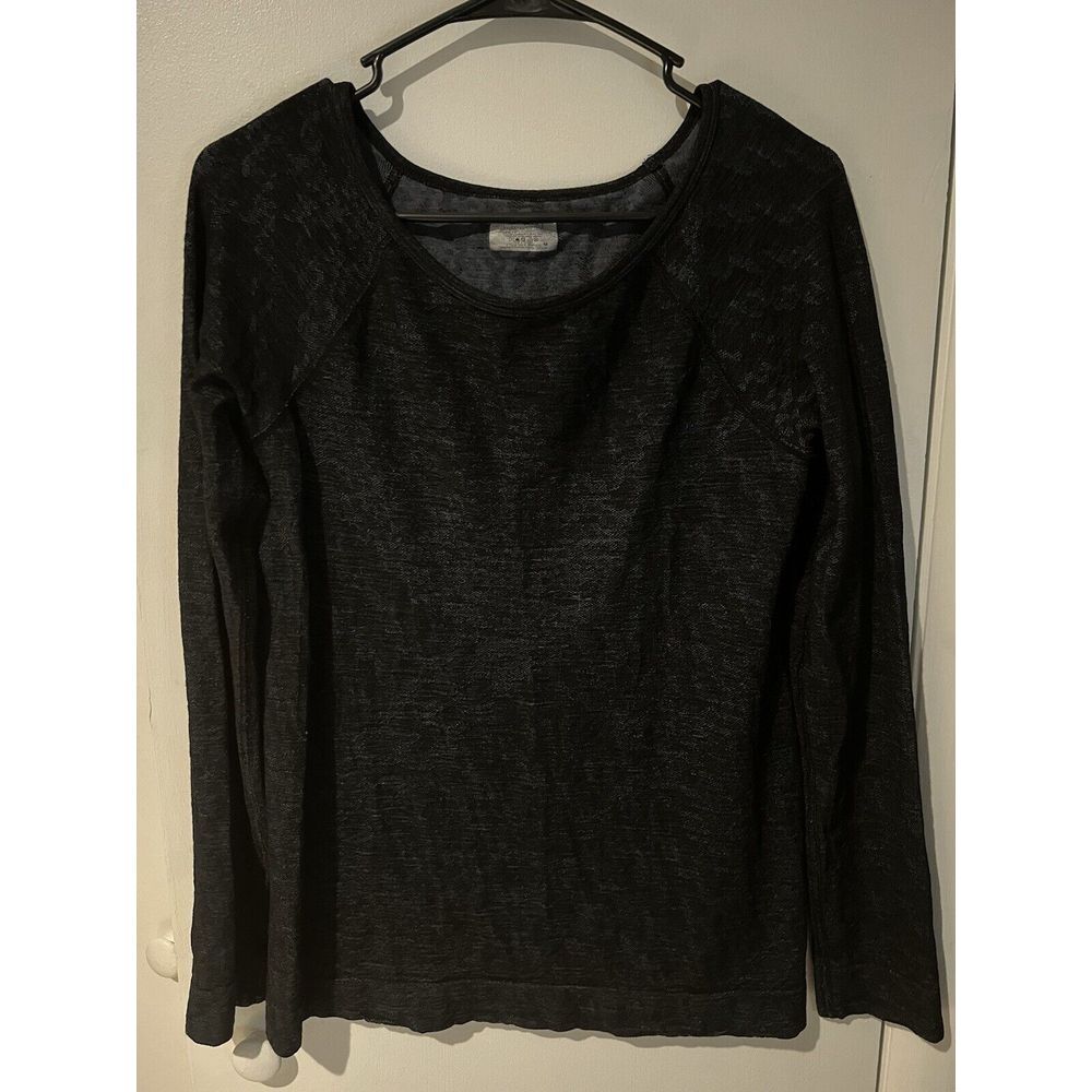Athleta‎ Women's Navy Blue Marbled Blend Top Athletic Size Medium